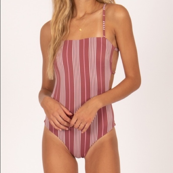 Amuse Society Other - Amuse Society Shannyl One Piece Eggplant Swim Suit